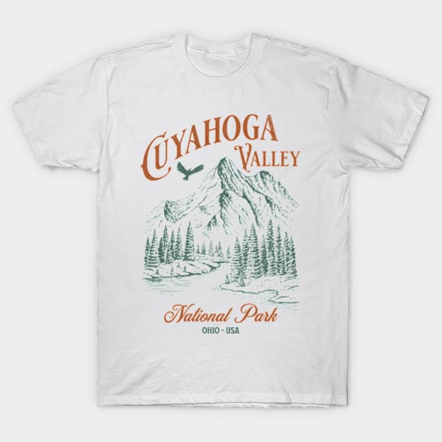 Cuyahoga Valley National Park T-Shirt by McMajnoun